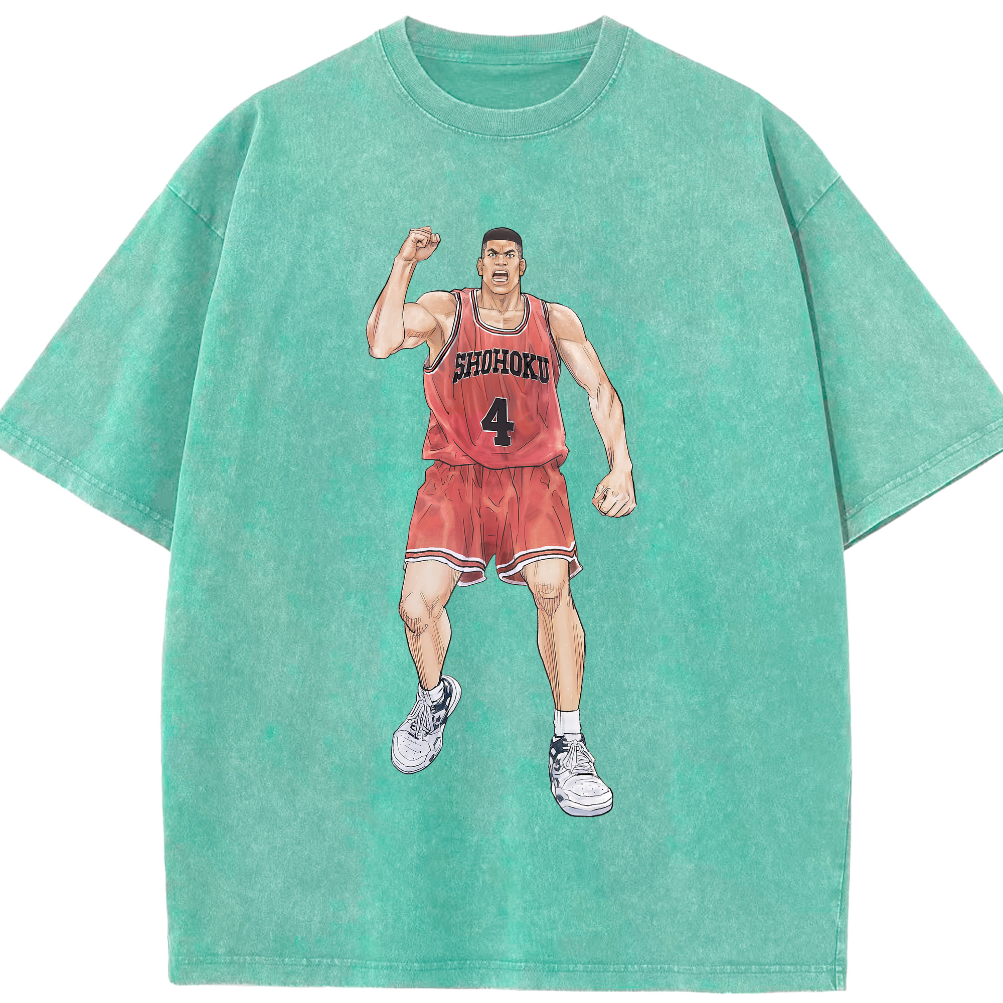 （画像用） SLAM DUNK／スラムダンク 綿100% ヴィンテージ風 半袖Tシャツ（フロントプリント）